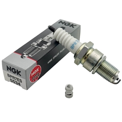 Single Electrode RESISTOR Spark Plug BPR7ES - BMW Airhead, Moto Guzzi ...