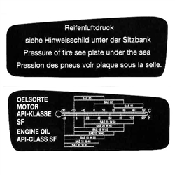 Cockpit Sticker Kit BMW R100RS 1980 - 84 / Heritage Stickers